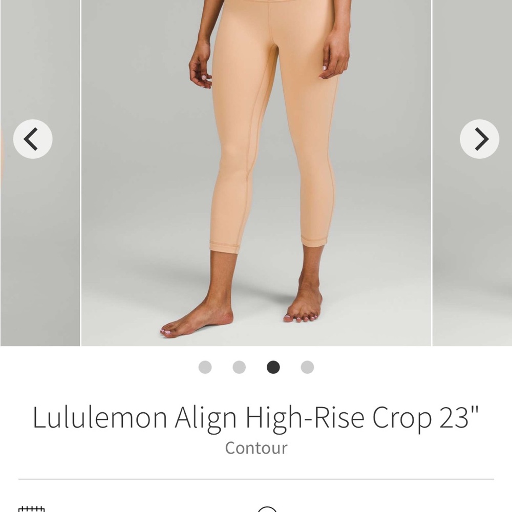 Lululemon Align High-Rise Crop 23" Leggings size 10
